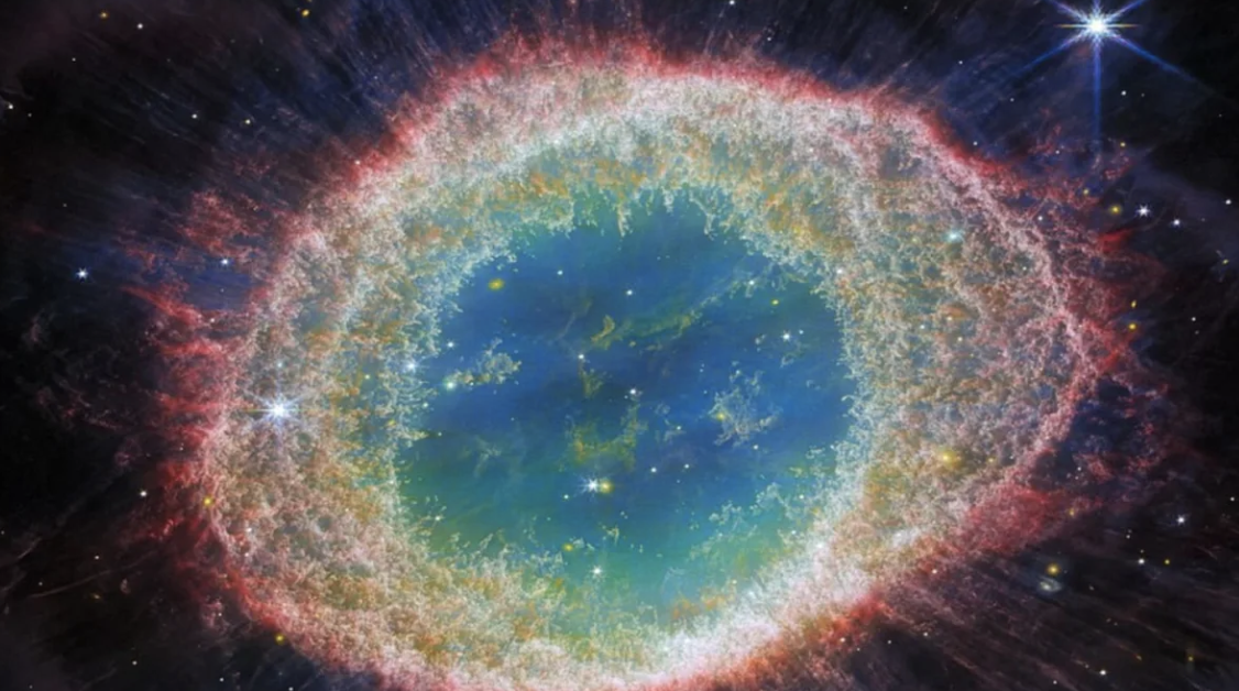 colorful galaxy surrounded by stars
